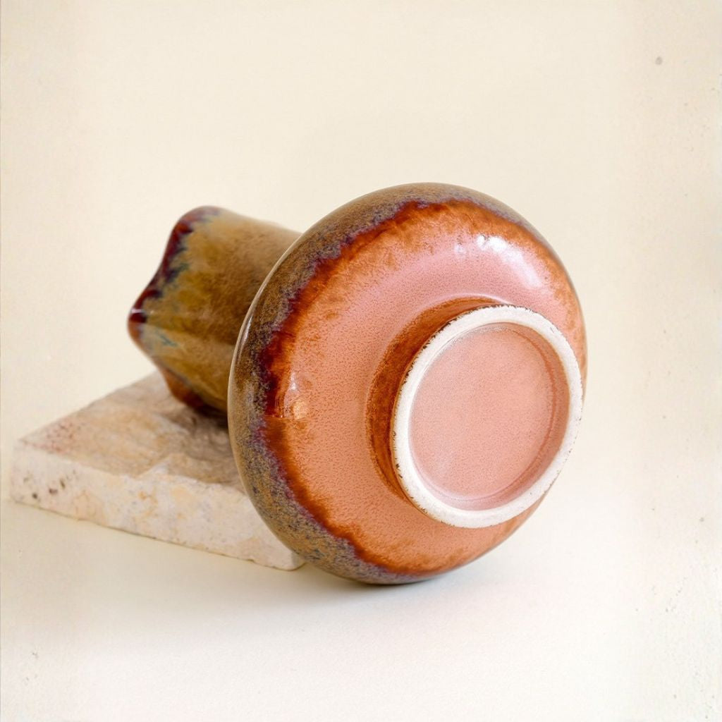 Venatus Sculptural Glazed Ceramic Vase