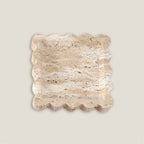 Cádiz Scalloped Travertine Tray
