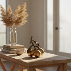 Menton Metallic Lemon Sculpture
