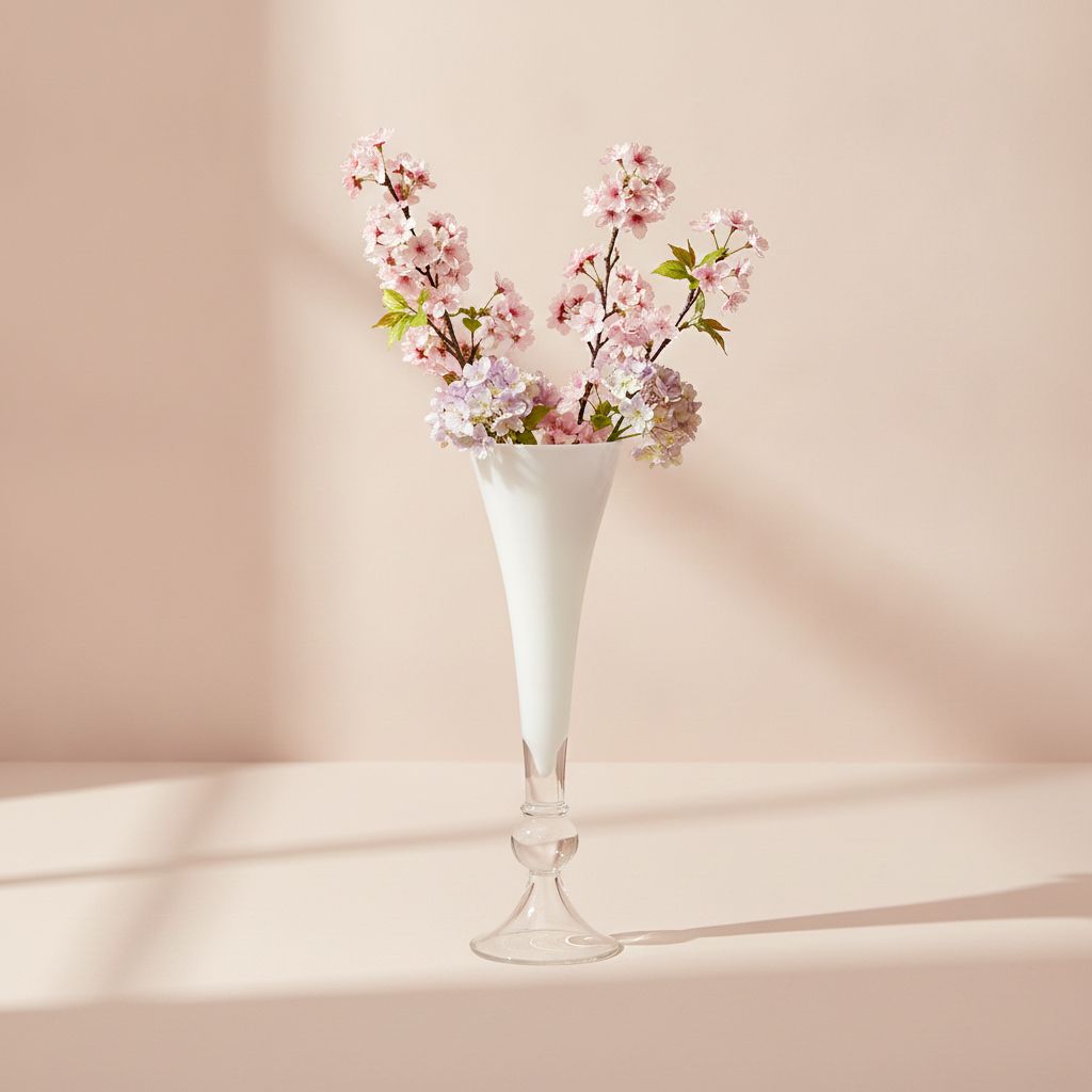 Thassos Flared Goblet Glass Vase