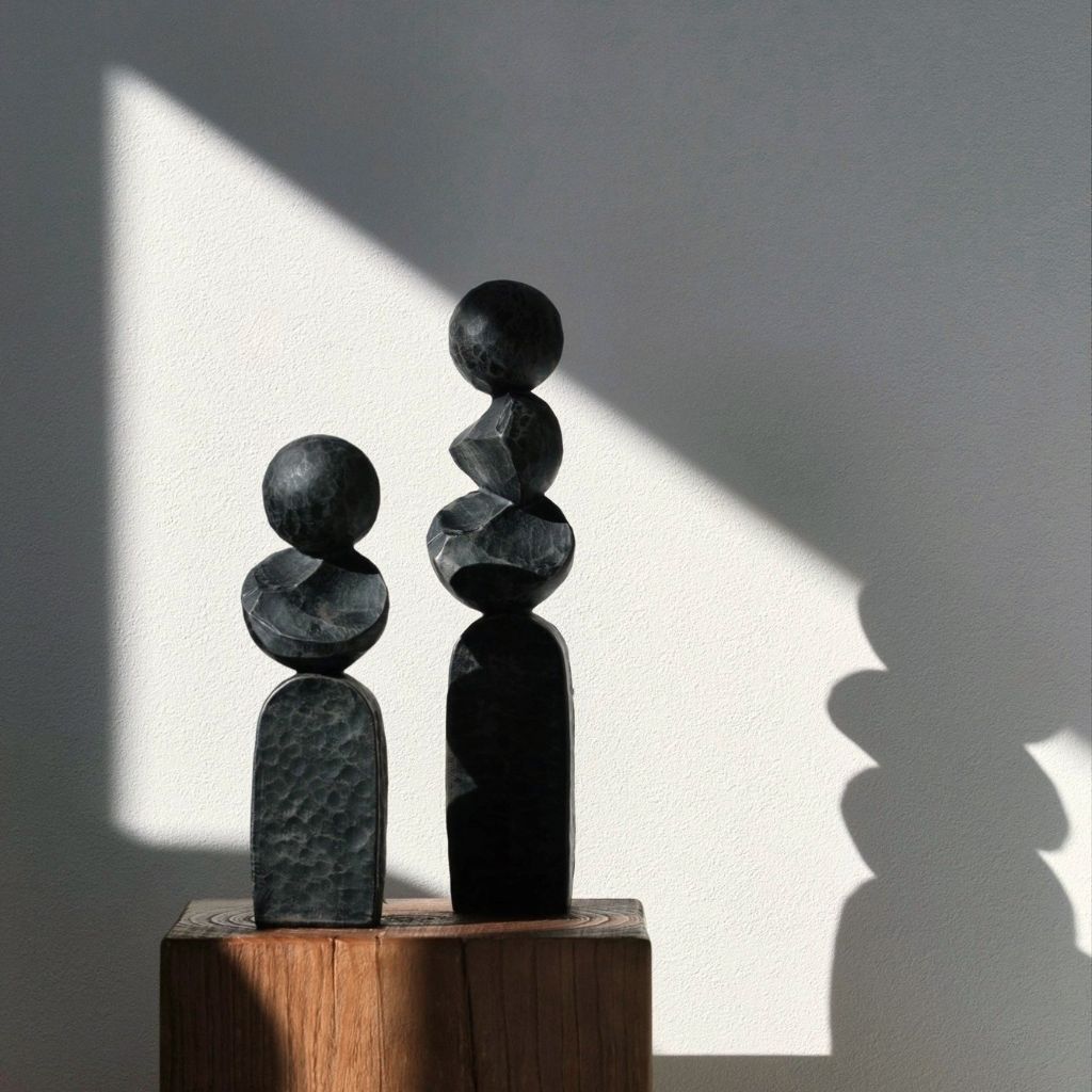 Cairn Abstract Stacked Pillar Sculpture