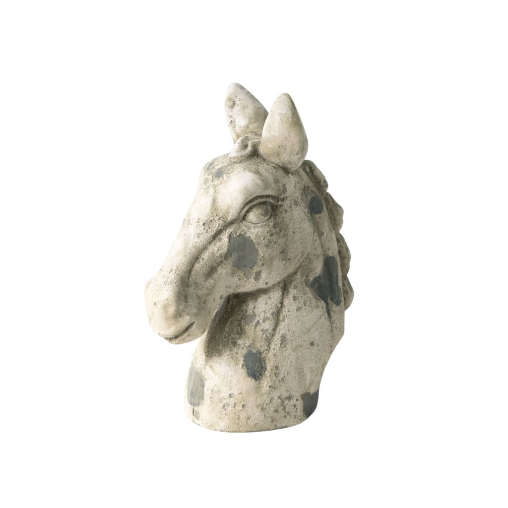 Bucephalus Weathered Horse Head Sculpture