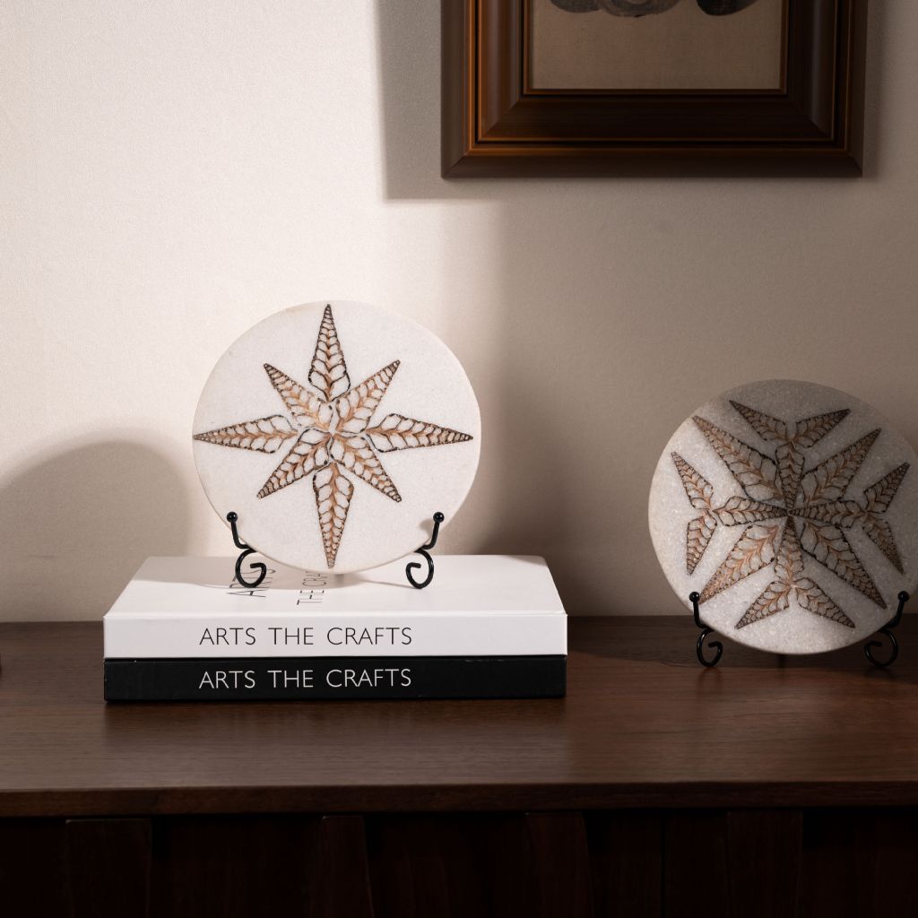 Pelta Fossil Stone Ornament