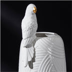 Lorito Sculptural Embossed Ceramic Vase