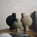 Mirage Oblate Glazed Ceramic Vase