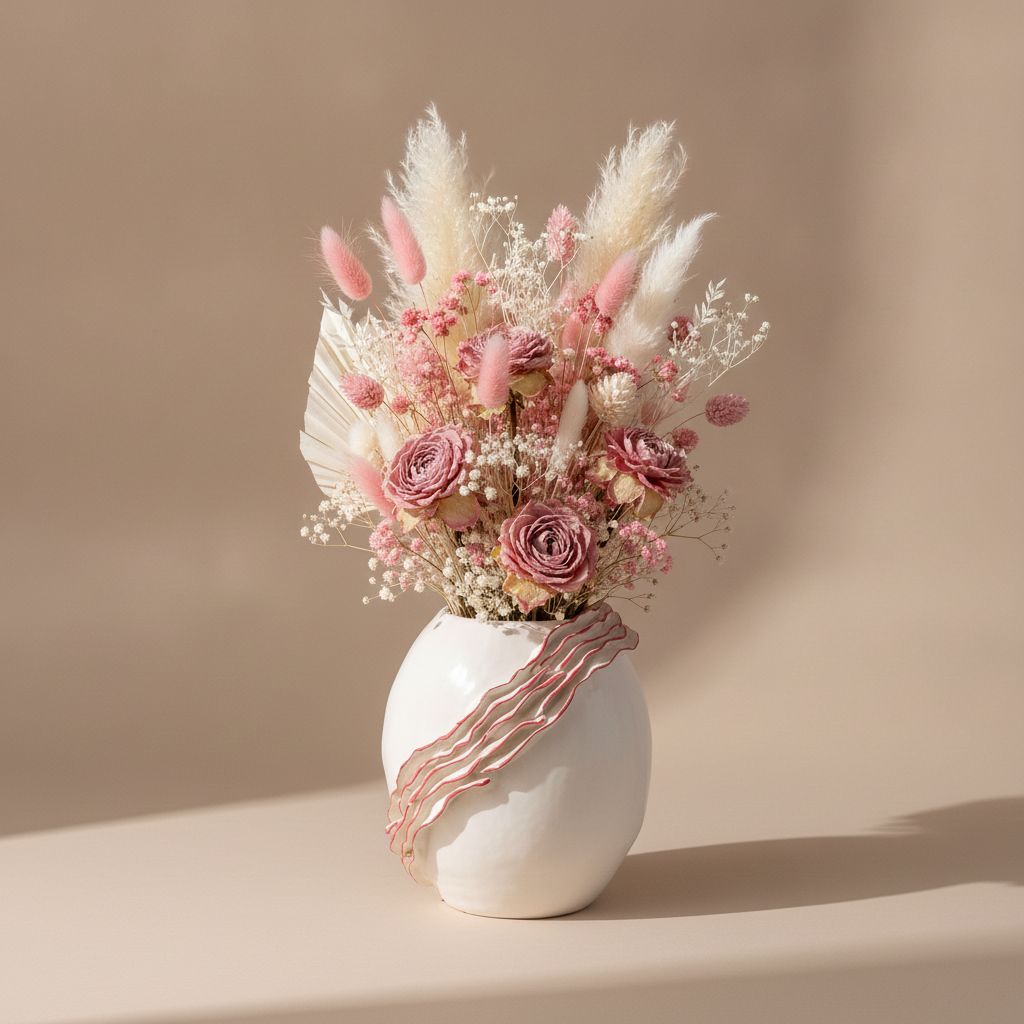 Boreas Ruffled Ceramic Vase