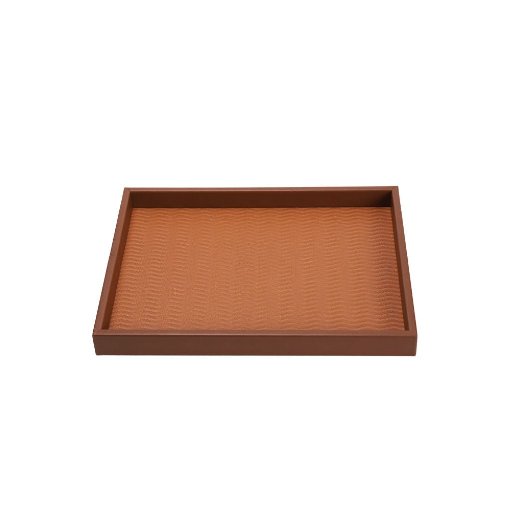 Sørensen Wavy Textured Leather Tray