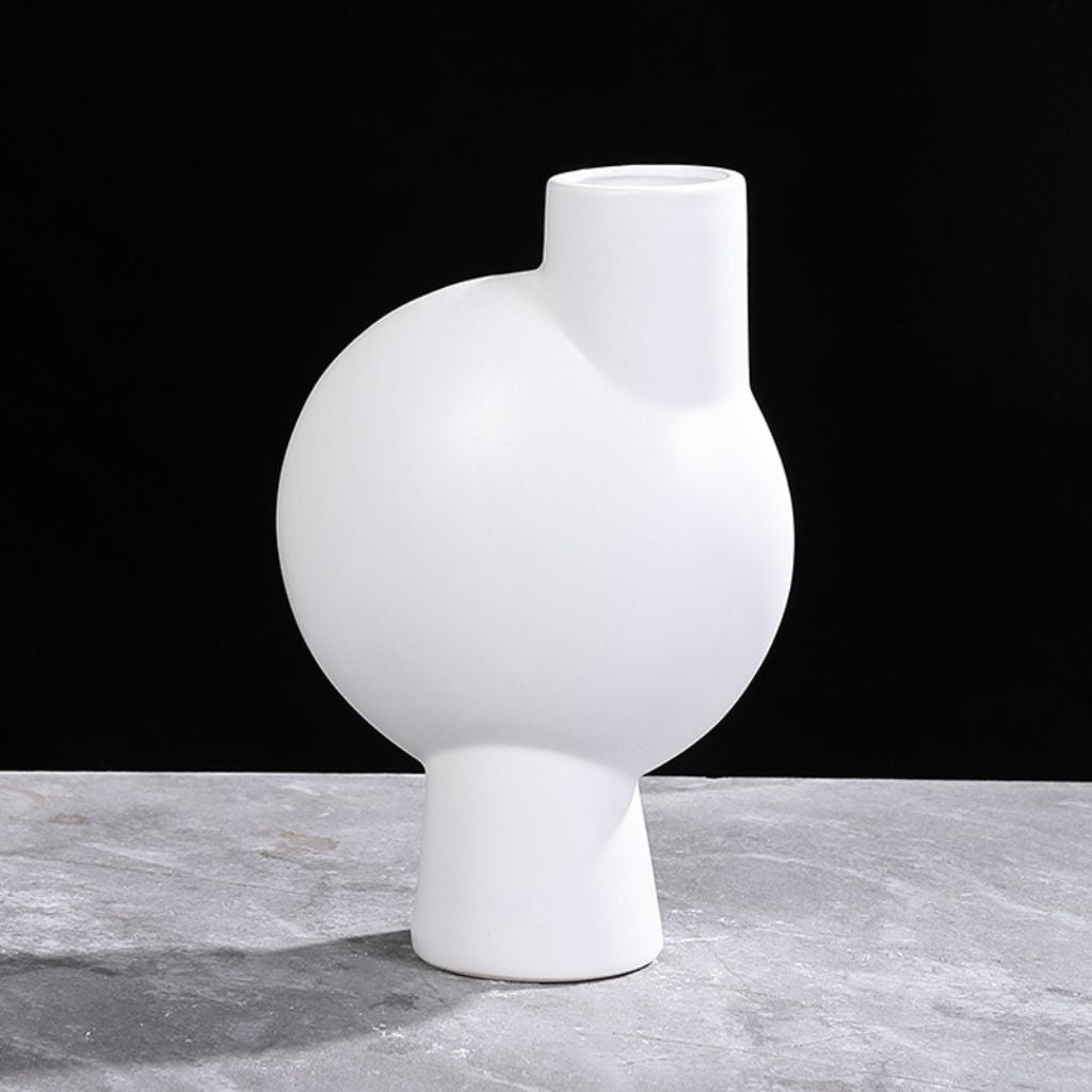 Mirage Oblate Glazed Ceramic Vase