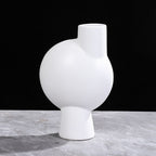 Mirage Oblate Glazed Ceramic Vase