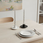 Rotella Plate Taper Ceramic Candle Holder