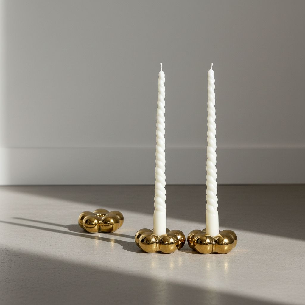 Aurea Petal Ceramic Candle Holder