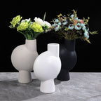 Mirage Oblate Glazed Ceramic Vase