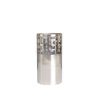 Fret Cylindrical Lattice Stainless Vase