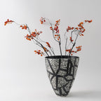 Klee Conical Glazed Ceramic Vase