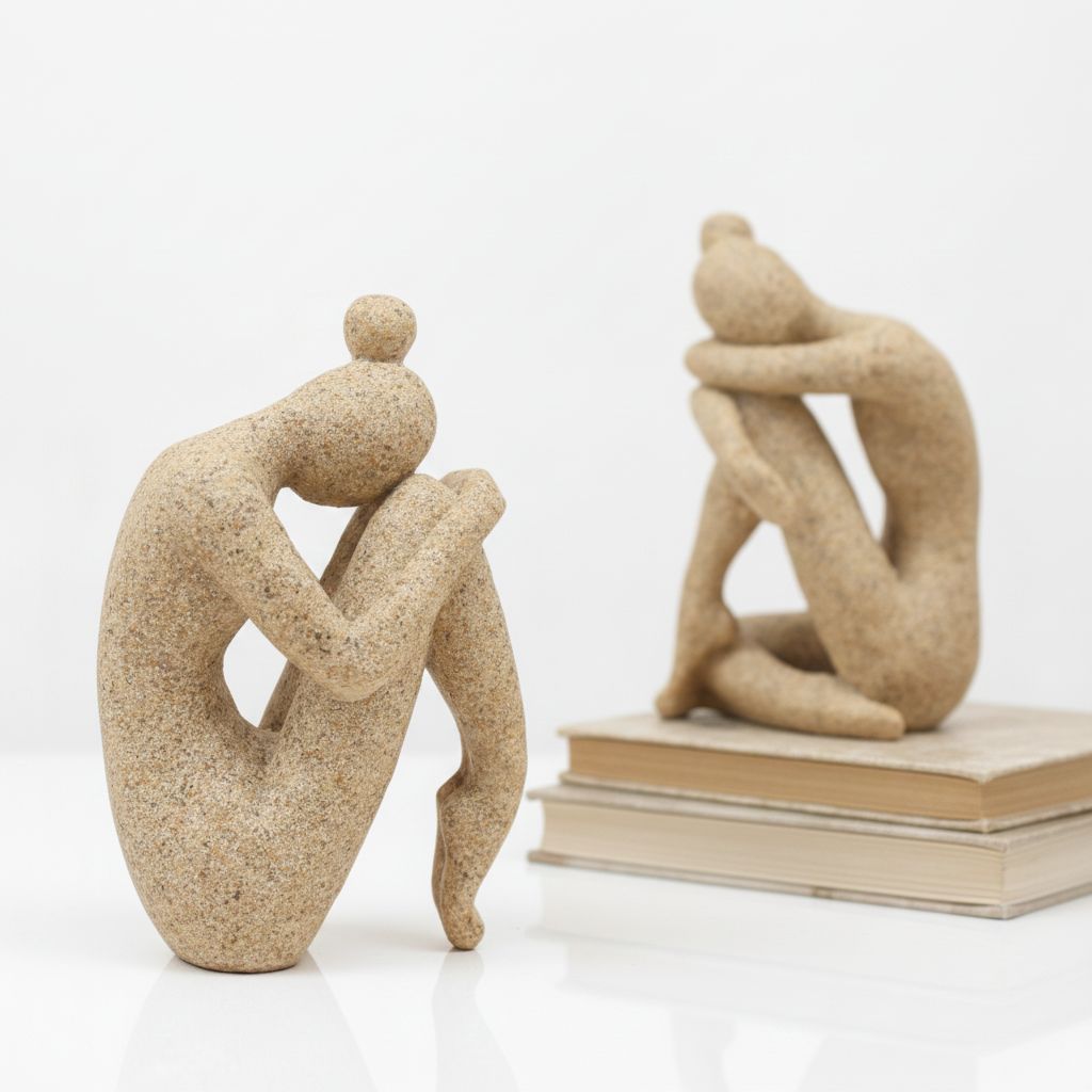 Albireo Huddled Figure Bookend