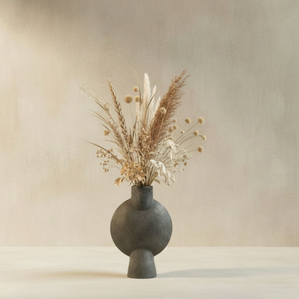 Mirage Oblate Glazed Ceramic Vase