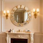 Auria Handcrafted Round Wall Mirror