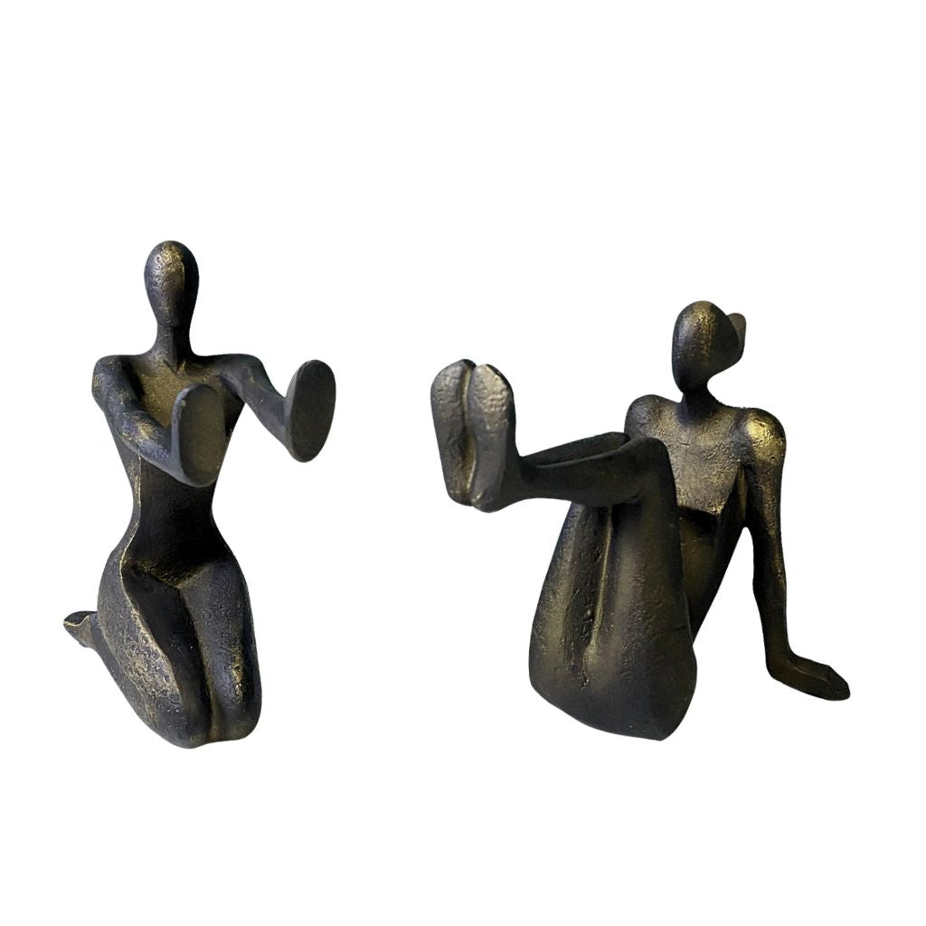 Harmonia Textured Figure Sculpture Bookend