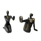 Harmonia Textured Figure Sculpture Bookend