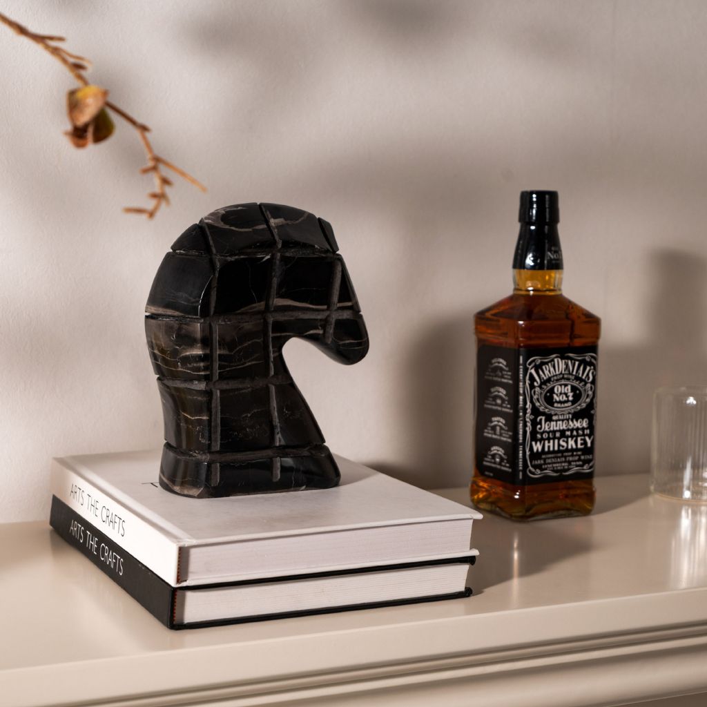 Magnus Grid Horse Head Sculpture