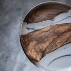 Moyun Ink-Wash Walnut Coaster Set