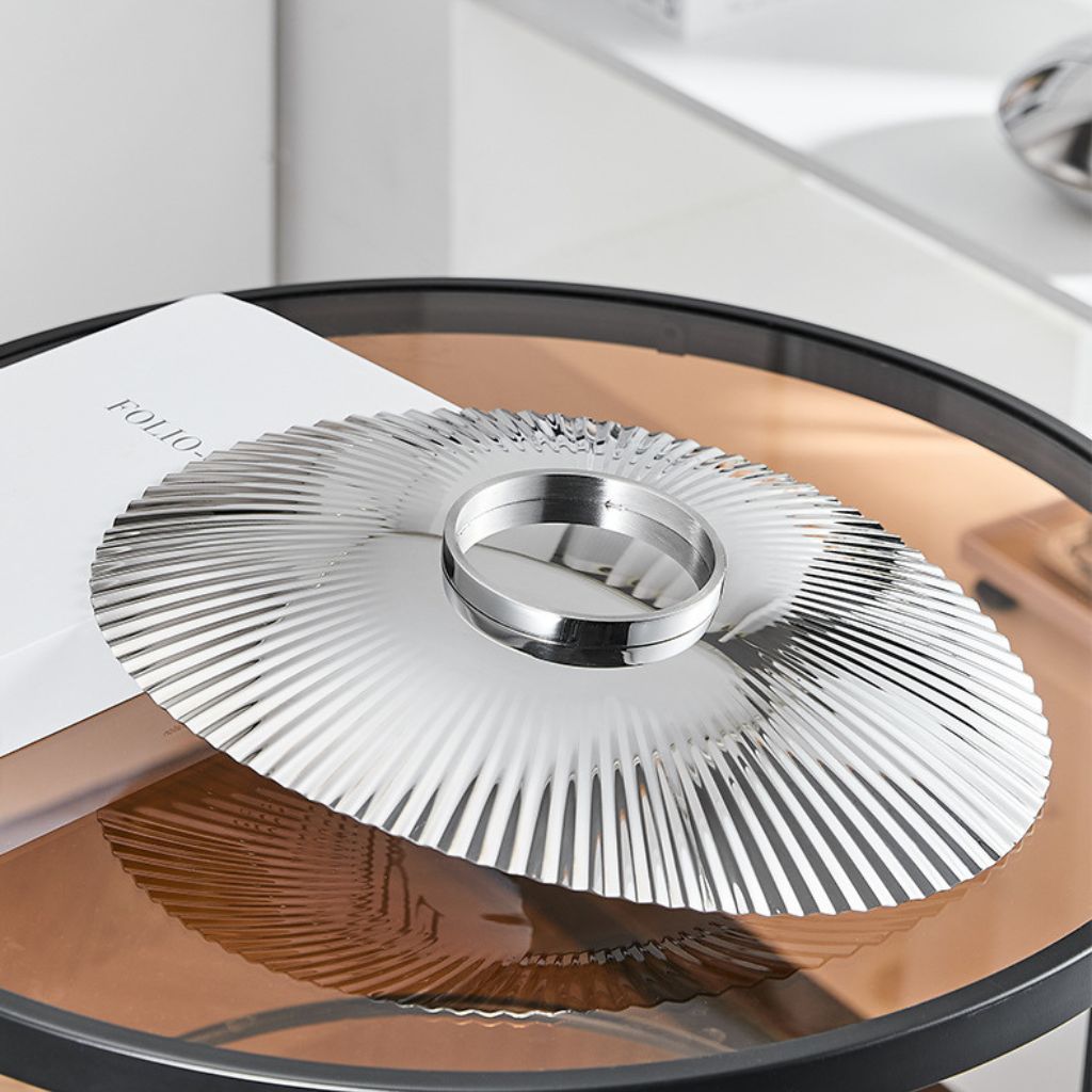 Élan Ripple Oval Steel Tray