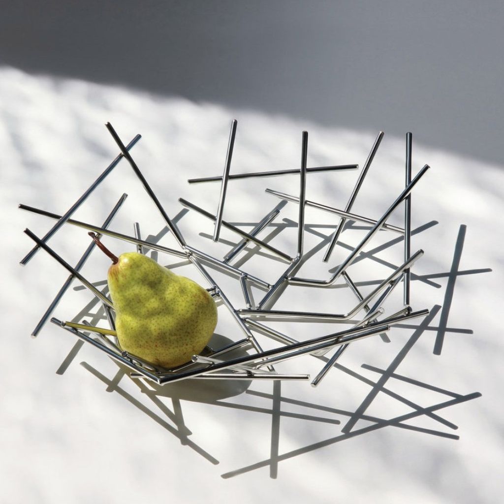 Aleator Sculptural Steel Fruit Bowl Secondary image