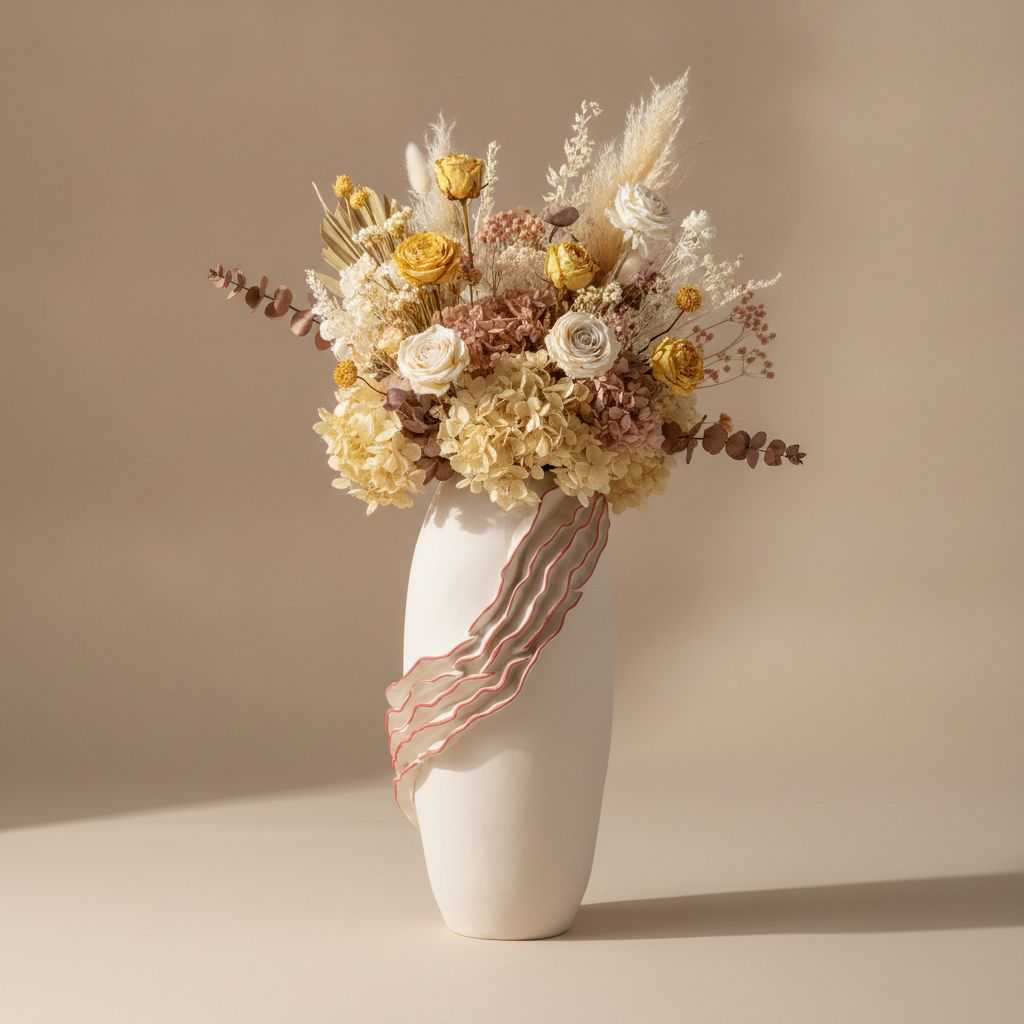 Boreas Ruffled Ceramic Vase