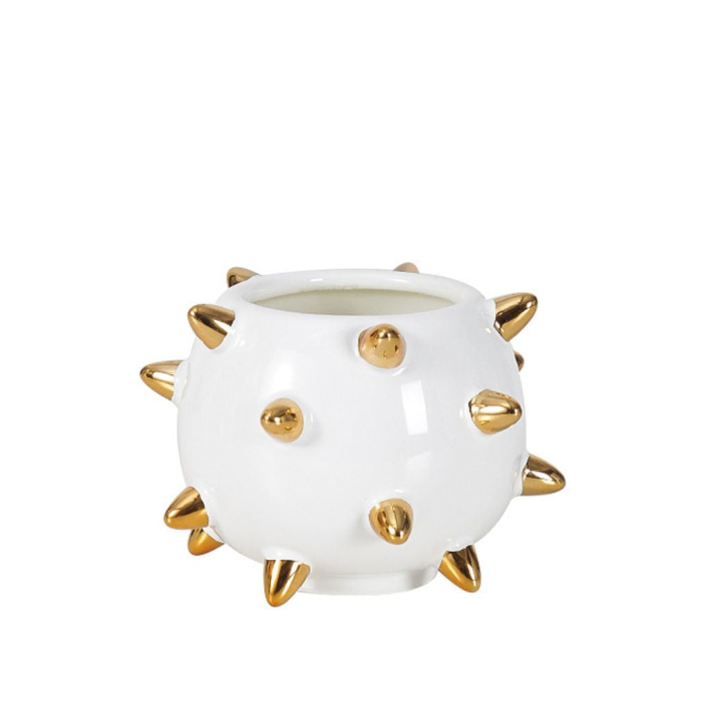Echin Spike Sphere Ceramic Vase الصورة الرئيسية