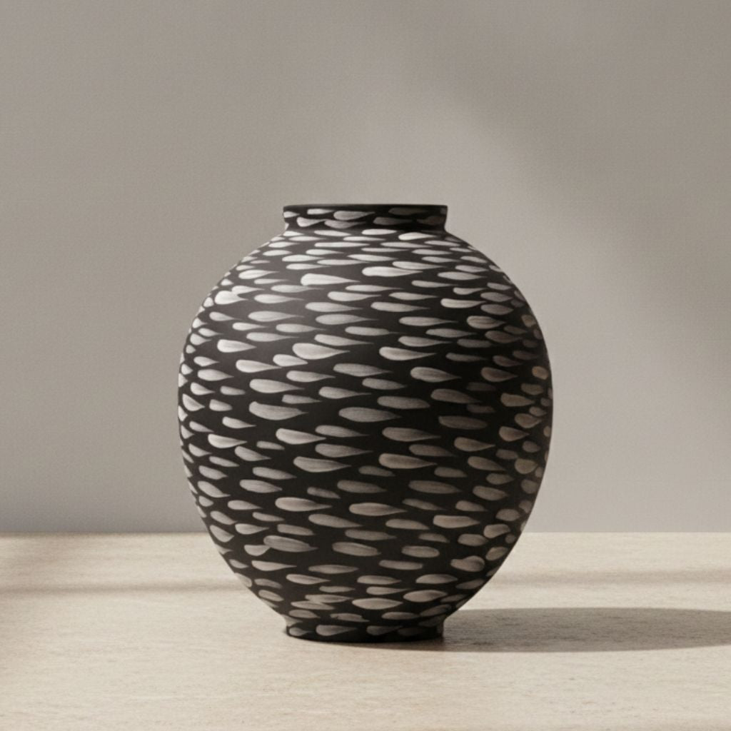 Kohiki Hand-painted Ceramic Vase