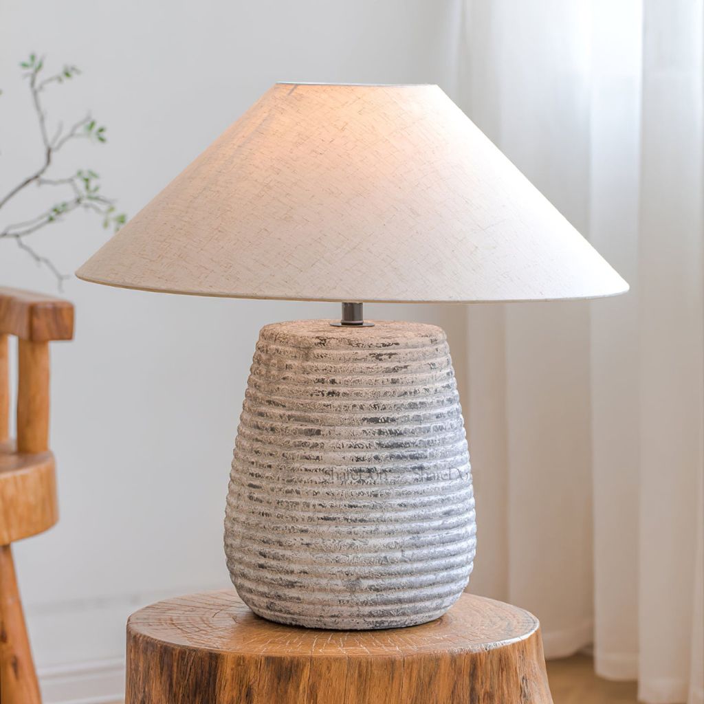 Rigatura Ridged Ceramic Table Lamp