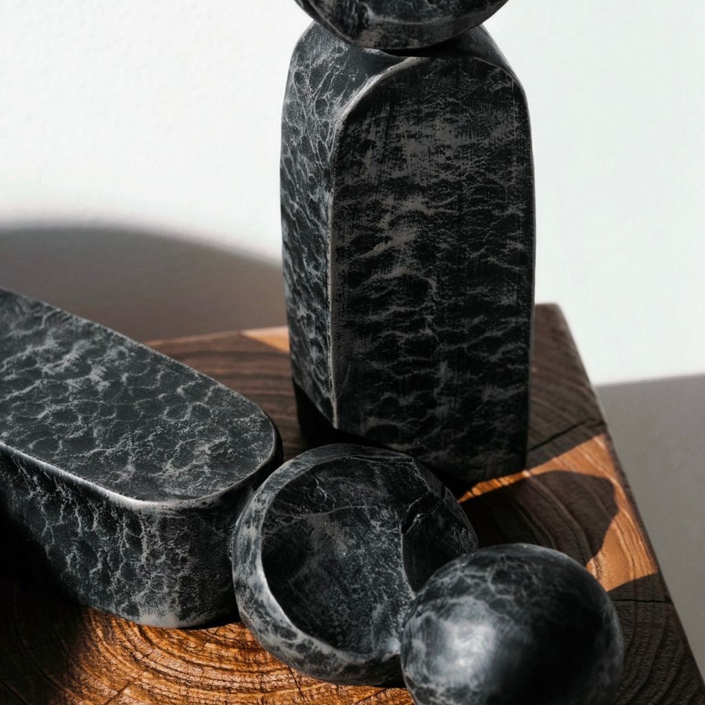 Cairn Abstract Stacked Pillar Sculpture