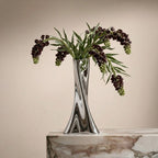 Rosalind Twisted Sculptural Stainless Vase