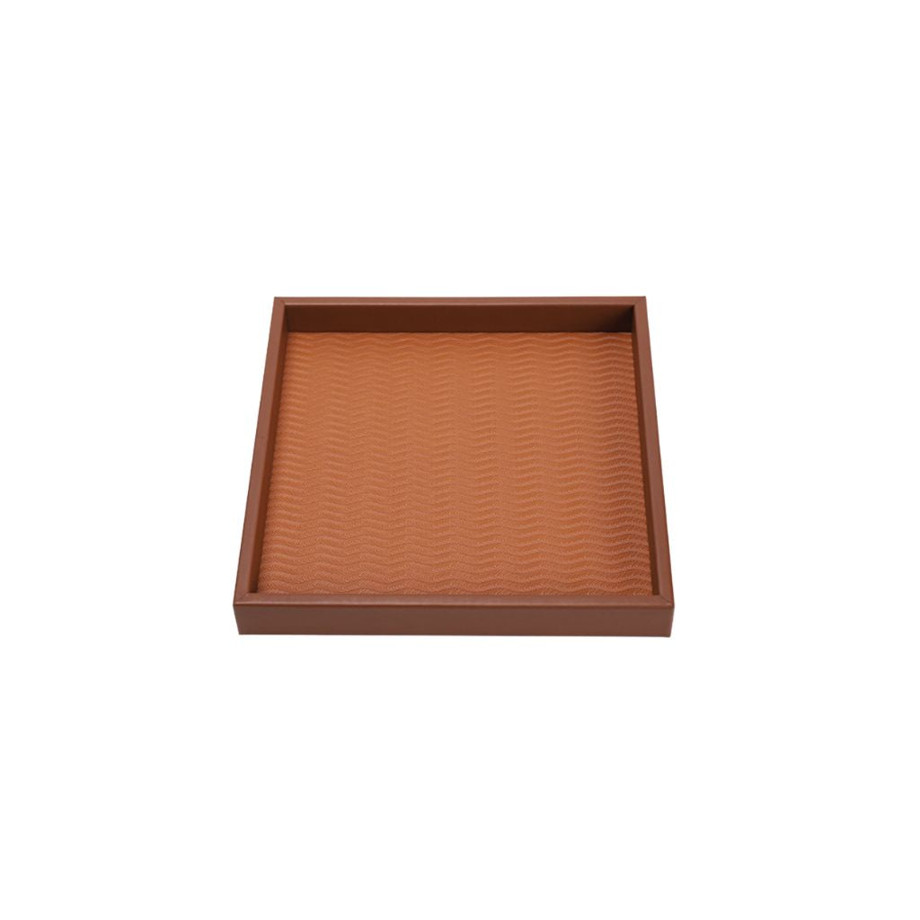 Sørensen Wavy Textured Leather Tray