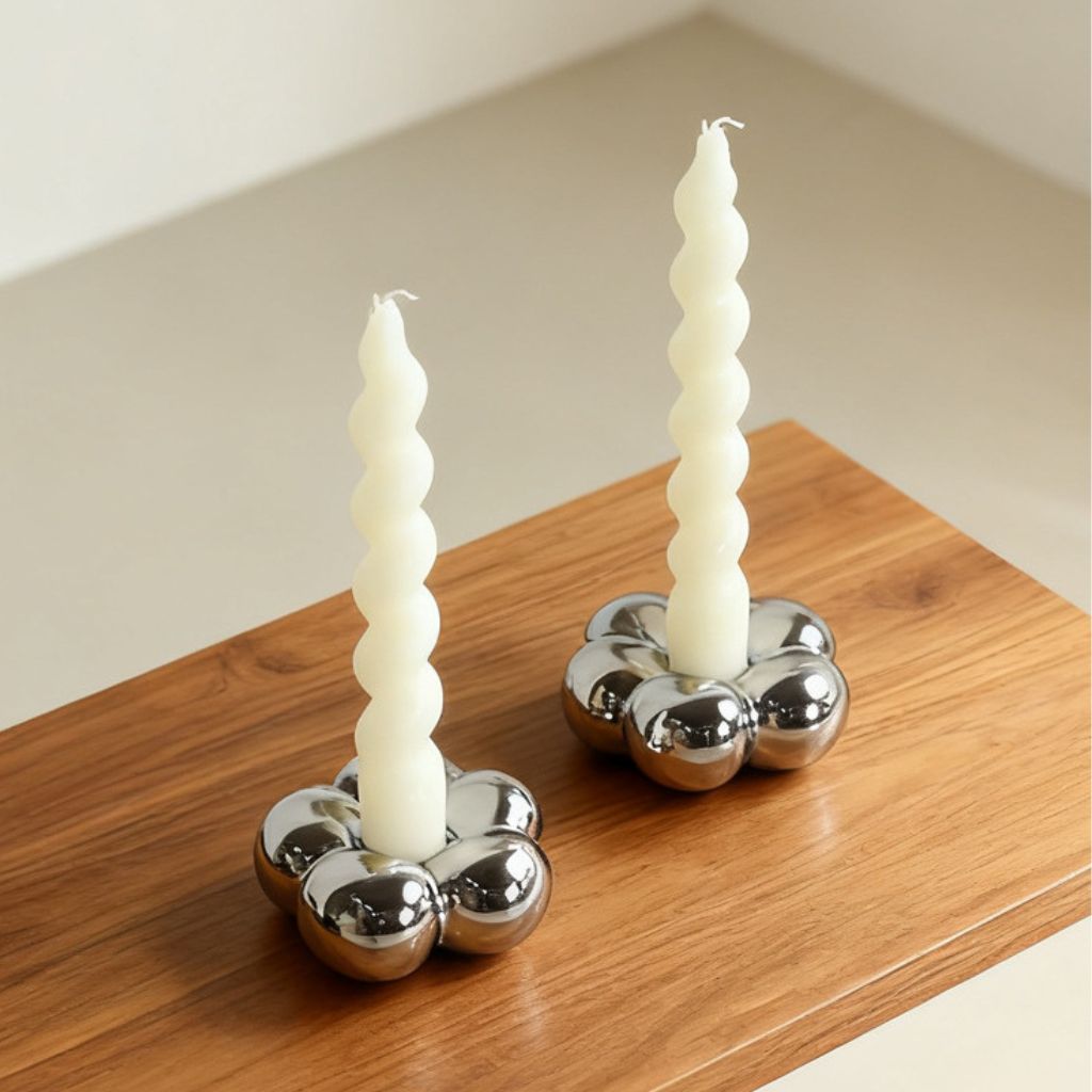 Aurea Petal Ceramic Candle Holder