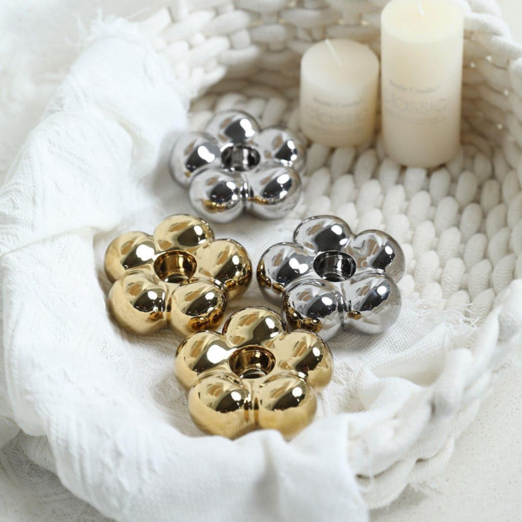 Aurea Petal Ceramic Candle Holder