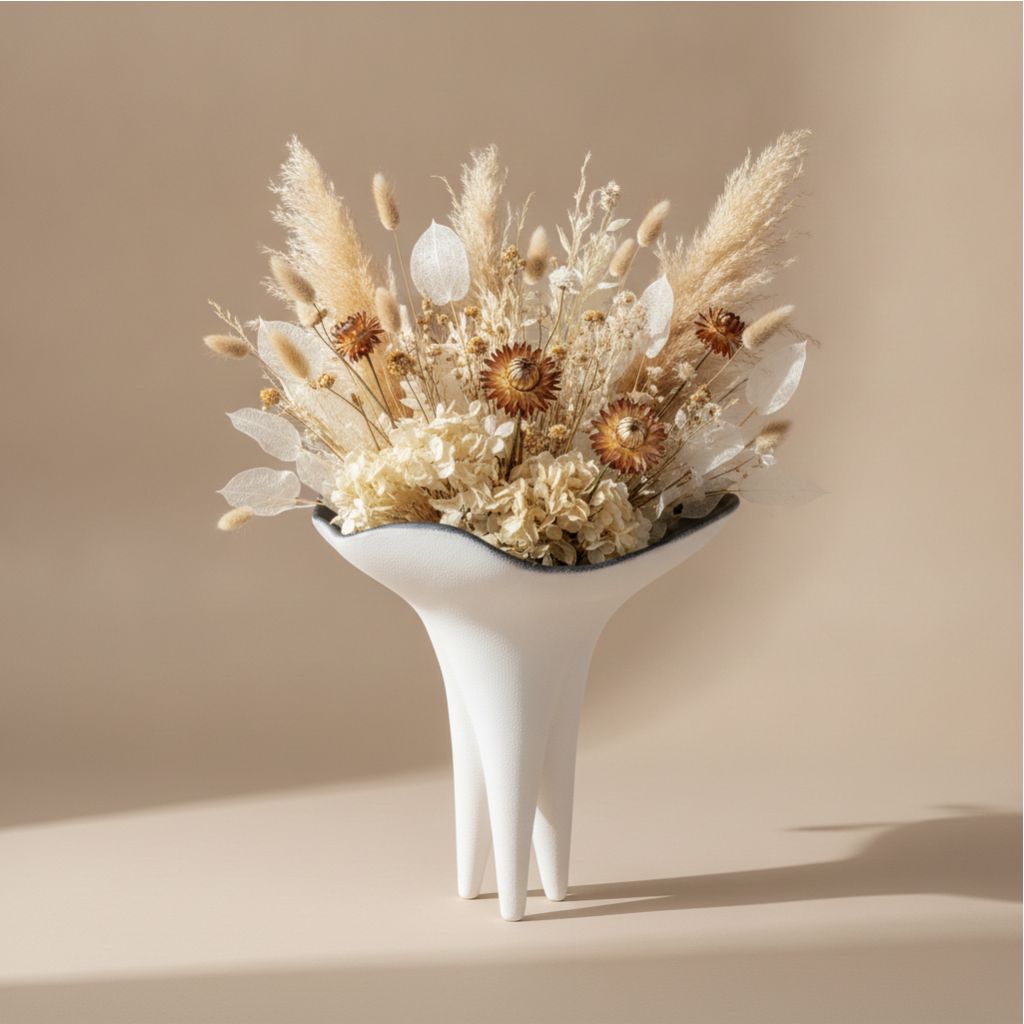 Cáliz Tripod Sculptural Ceramic Vase