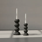 Imerovigli Ribbed Ceramic Candle Holder