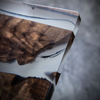 Moyun Ink-Wash Walnut Coaster Set