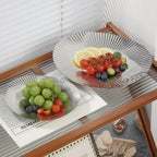 Élan Ripple Oval Steel Tray