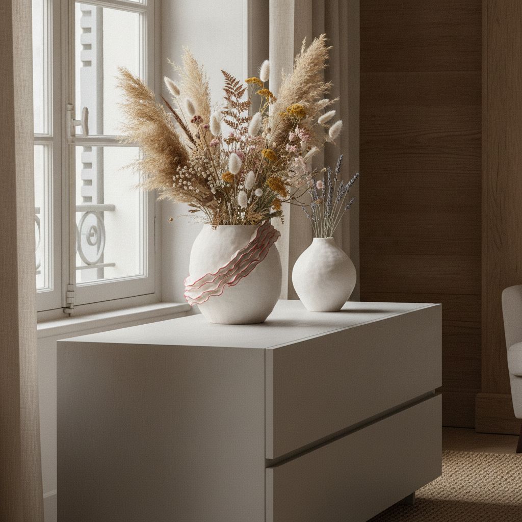 Boreas Ruffled Ceramic Vase