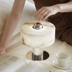 Keros Marble & Stainless Table Lamp