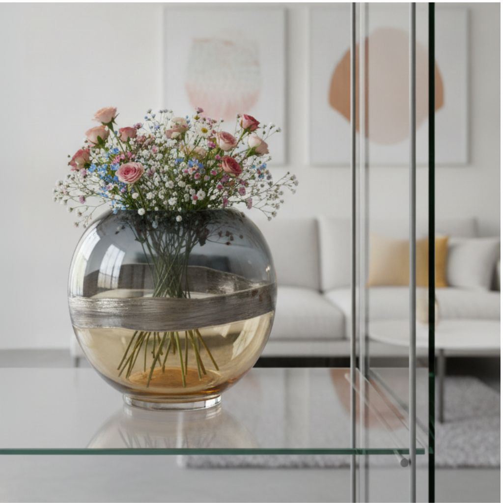 Sonoran Gradient Two-Tone Glass Vase
