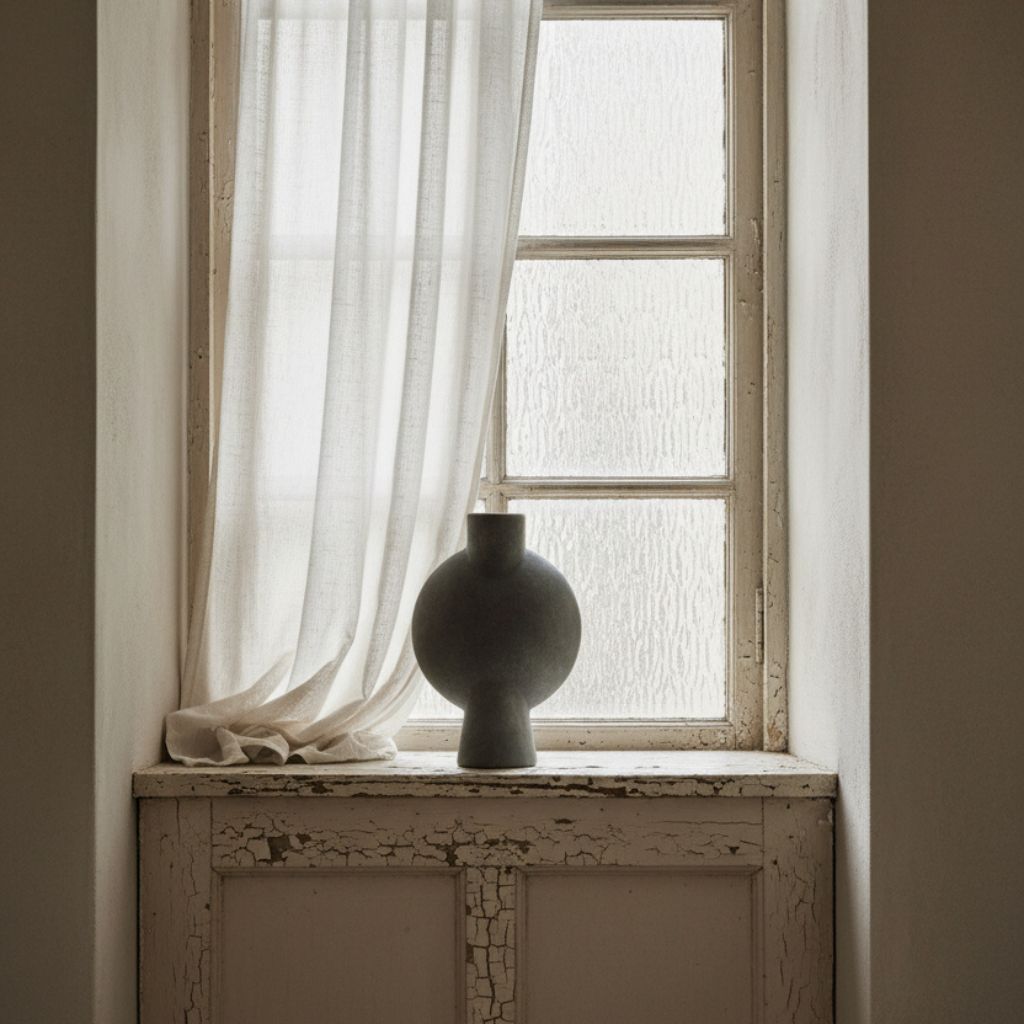 Mirage Oblate Glazed Ceramic Vase