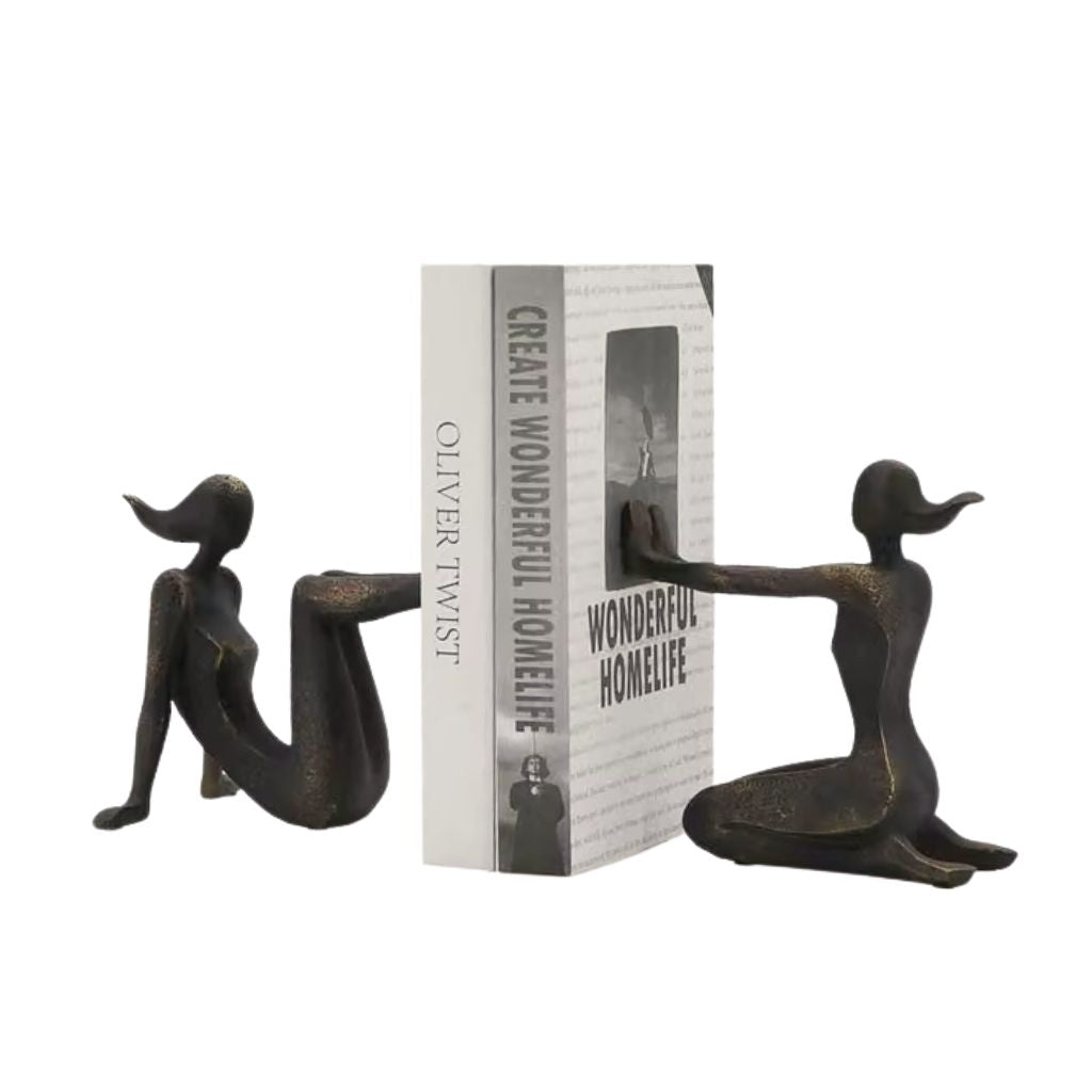 Harmonia Textured Figure Sculpture Bookend
