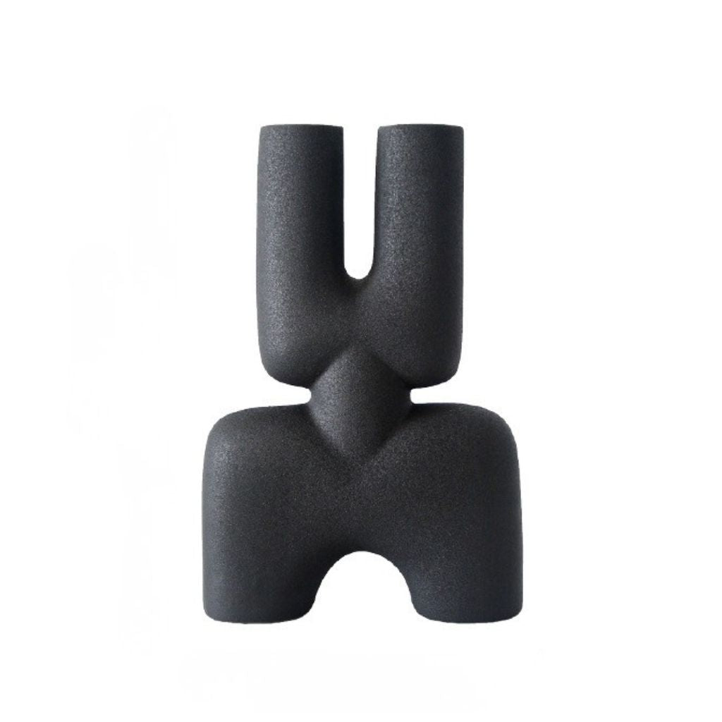 Animus Bifurcated Hand-Glazed Ceramic Vase