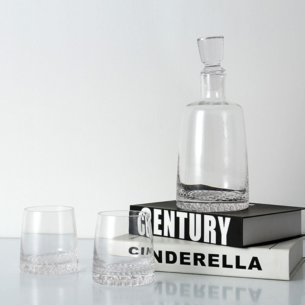 Como Textured Glass Decanter