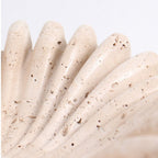 Rieti Ruffled Petals Travertine Bowl