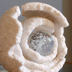 Pulpí Textured Crystal-Inlaid Sculpture