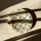 Verdi Checkered Travertine & Onyx Catch All Tray